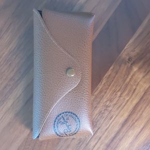 Ray-Ban Brown Leather Sunglasses Case